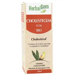 Herbalgem Complexe de Gemmothérapie Cholestegem Cholestérol Bio 30ml