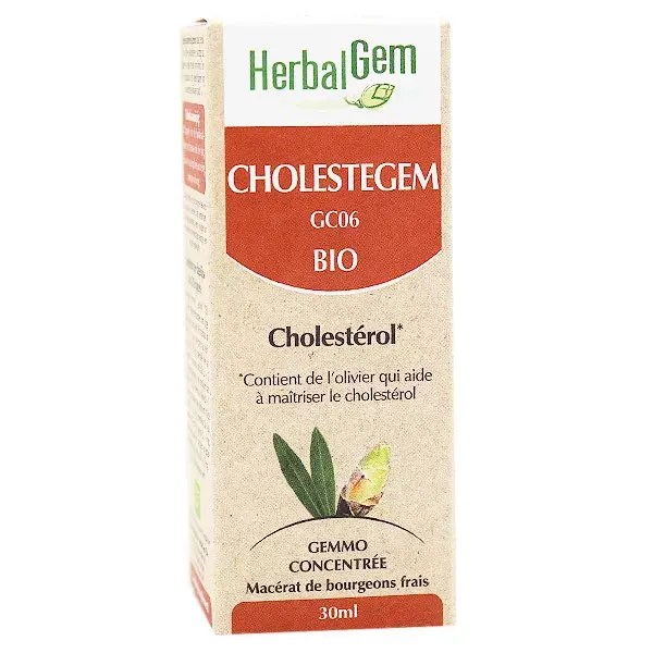 Herbalgem Complexe de Gemmothérapie Cholestegem Cholestérol Bio 30ml