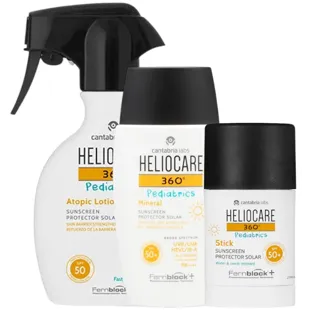 Heliocare Pediatrics SPF50 Stick 20 gr + Body 250 ml + Mineral Face 50 ml