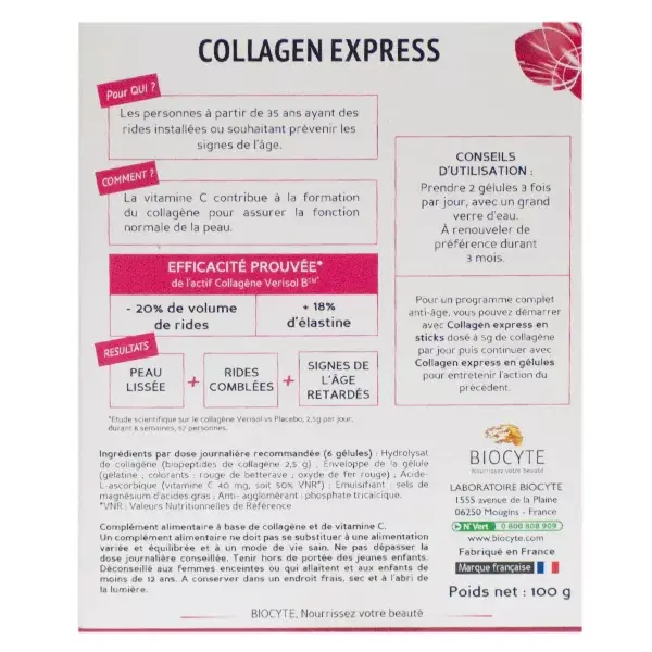 Byocite Collagène Express 180 comprimidos