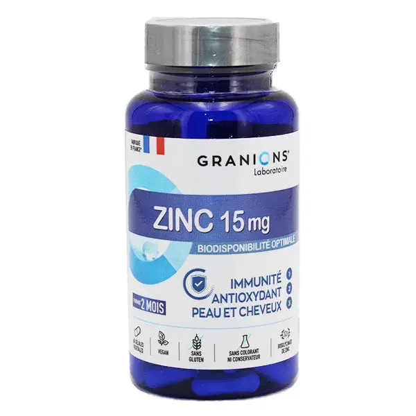 Granions Zinc 15mg 60 capsules
