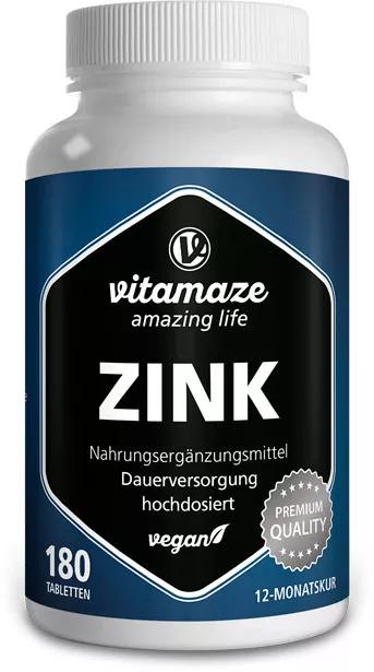 Vitamaze Zinc 25 mg Végétalien 180 Comprimés