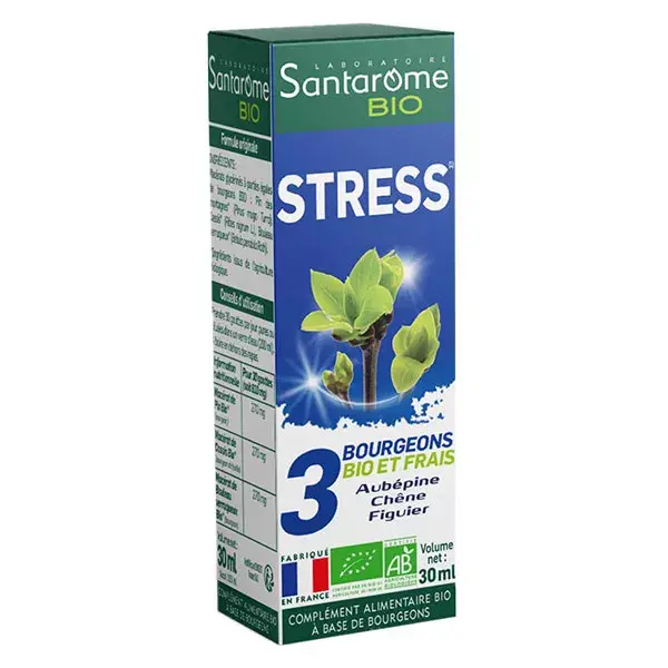 Santarome Bio Stress Complex with 3 Fresh and Organic Buds 30ml