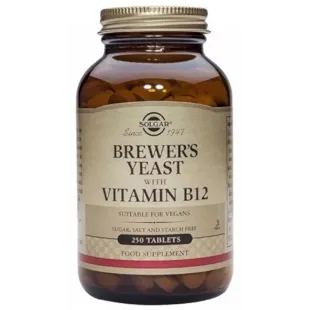 Solgar Brewer's Yeast with Vitamin B12 250 Tablets