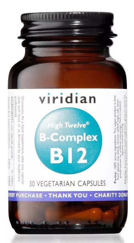 Viridian High Twelve Vitamina B12 B-Complex 90 Cápsulas