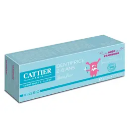 Cattier Kids Bio Dentifrice 2-6 ans Framboise 50ml