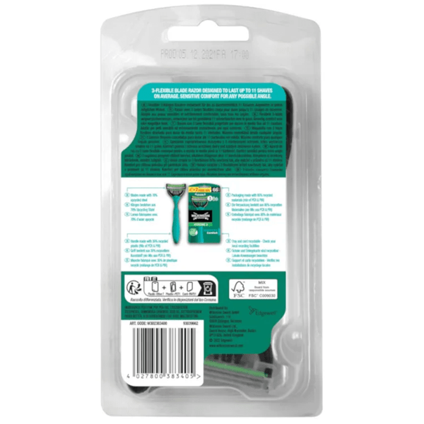 Wilkinson Sword Xtreme 3 Sensitive Razor 4 eenheden + 2 GRATIS