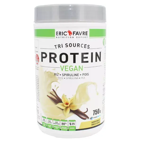 Eric Favre Protein Protéines Végétales Tri-Sources Vanille 500g