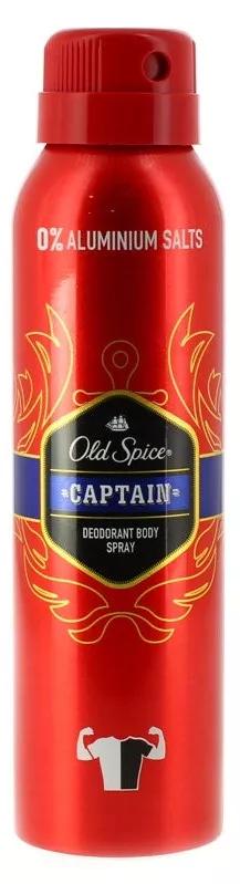 Old Spice desodorizante Spray Sem Sais de Aluminio Captain 150ml