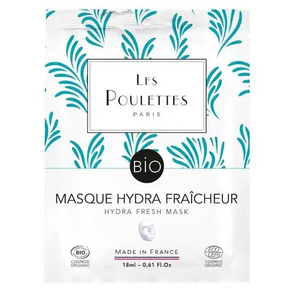 Les Poulettes Paris - Masque Hydra fraîcheur certifié BIO - 18 ml