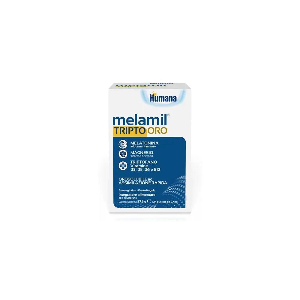 Humana Melamil Tripto Oro Integratore Con Melatonina 24 Bustine