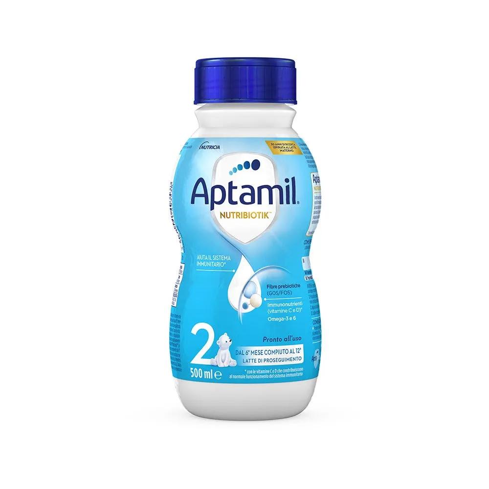 Aptamil 2, Latte di Proseguimento, Latte Liquido dal 6° al 12° Mese Compiuto, 500ml