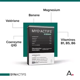 Aragan - Synactifs - Myoactifs® - Décontraction musculaire - Magnésium - 30 gélules