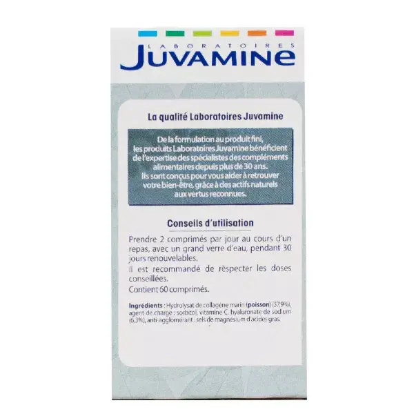 Juvamine Equilibre Collagène Marin Acide Hyaluronique 60 comprimés