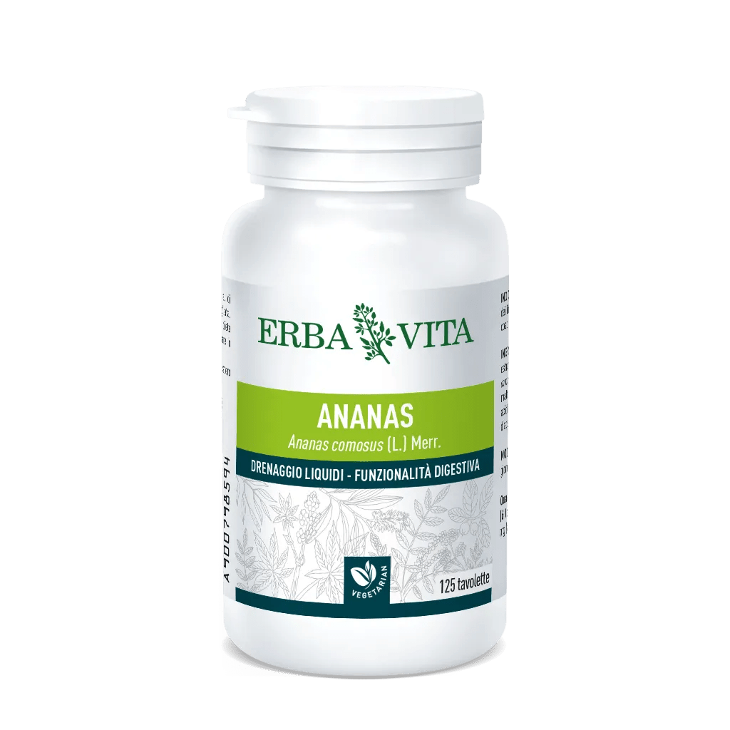 Erba Vita Ananas Integratore Drenante 125 Tavolette 400 mg