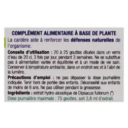 Ladrôme Extraits de Plantes Fraîches Cardère Sauvage Bio 50ml