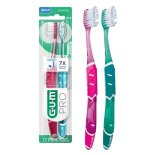 Technique PRO Gum Medium Toothbrush 2Uds