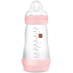 MAM Easy Start Biberão Anti-cólicas Fluxo Médio Rosa Brilhante 2-4m 260 ml