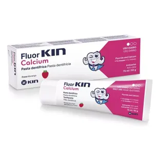 Dentifrice Kin FluorKin Calcium Fraise 75 ml