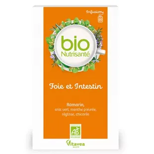 Fegato organico Nutrisanté infusione e intestino 20 bustine