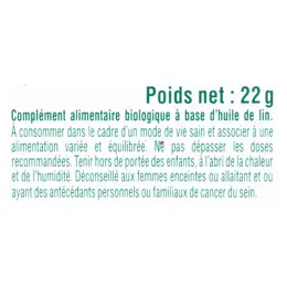 Biosens Oméga 3 Végétal Bio 40 capsules