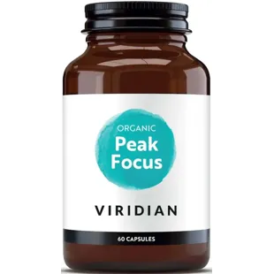Viridian Organic Peak Focus 60 Capsules