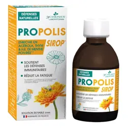 Les 3 Chênes Tonus & Immunité Propolis Défenses Naturelles Sirop 200ml