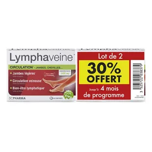 3C Pharma Confezione da 2 Lymphaveine 60 compresse