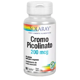 Solaray Chrompicolinat 200 mg 50 Tabletten