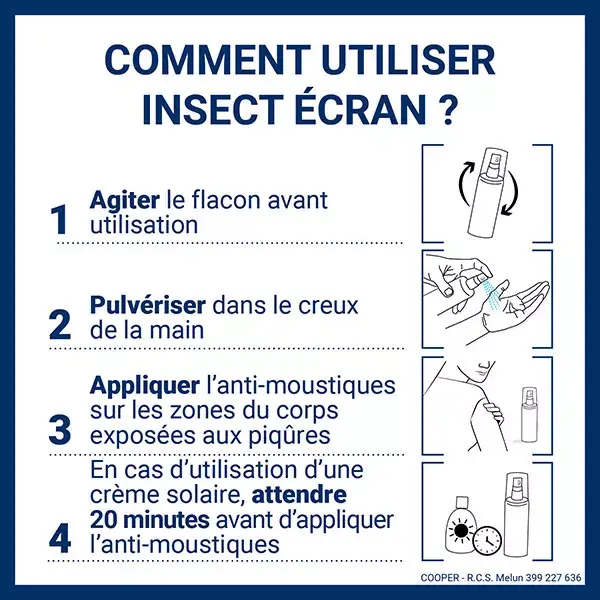 Insect Ecran Anti-Moustiques Spray Familles 100ml
