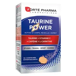 Forté Pharma Taurine Power Énergie Caféine Vitamine C 30 comprimés effervescents