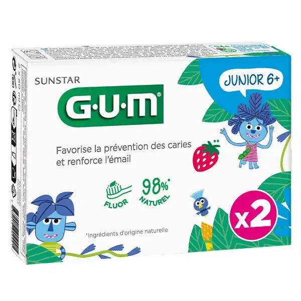 Gum Dentifricio Junior Lotto di 2 x 50ml