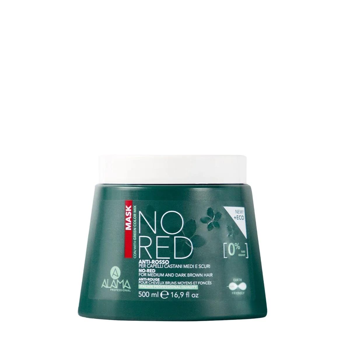 Alama No Red Maschera Antirosso Per Capelli Castani Medi E Scuri 500 ml