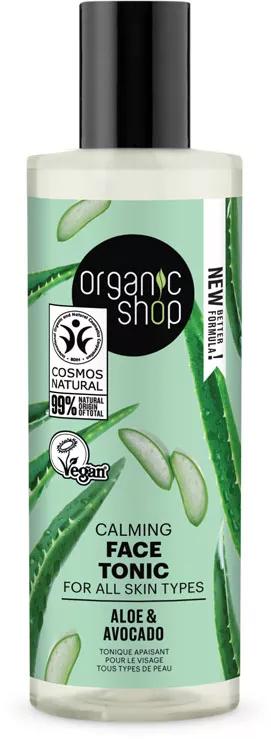 Organic Shop Tónico Facial Calmante Aloe e Abacate 150 ml
