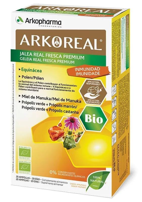 Arkopharma Arkoreal Jalea Real Fresca Premium Inmunidad BIO 20 Ampollas