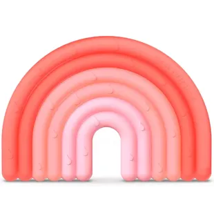Suavinex Pink Rainbow Silicone Teether +0m