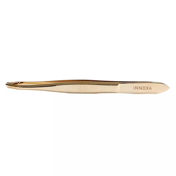 Innoxa Expert Accessoires Pinza de Epilar Mors Crabe Biais Dorado Inox 8,9cm