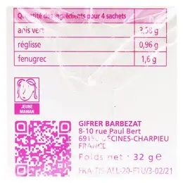 Gifrer Tisane Allaitement 20 sachets