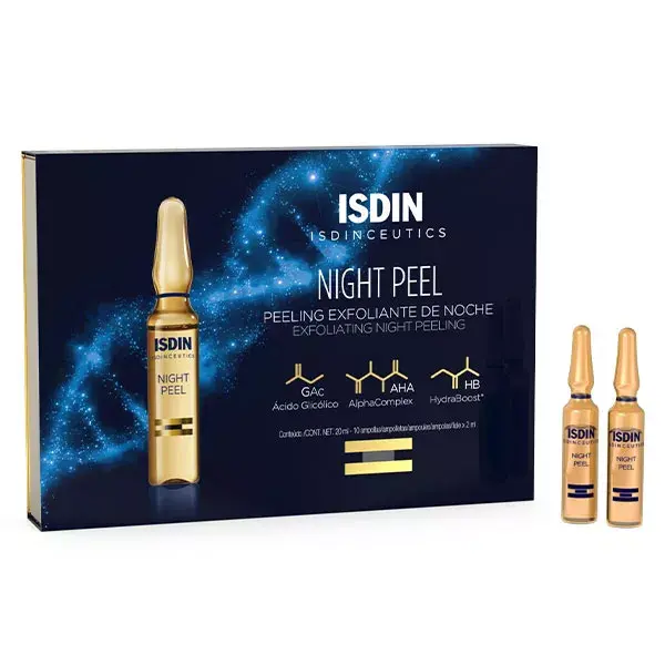 Isdin Night Peel Exfoliante de Noche - 10 ampollas de 2ml