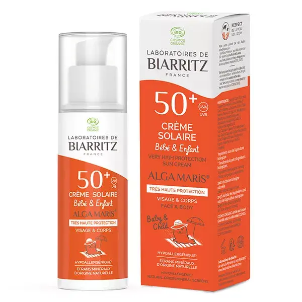 Laboratoires de Biarritz Organic Sun Cream for Kids 6 Months+ SPF50+ 100ml 