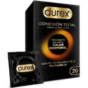 Durex Total Connection Ultra Fino Sem Látex Preservativo 20 Pcs