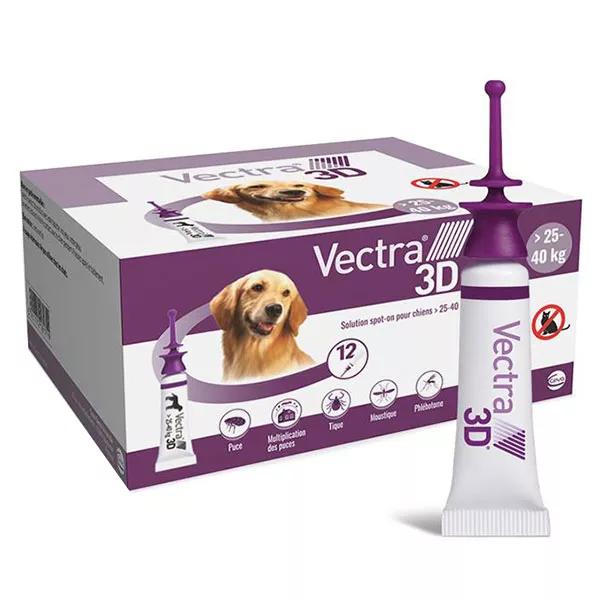 Vectra® 3D solución spot-on para perros > 25-40 kg 12 pipetas