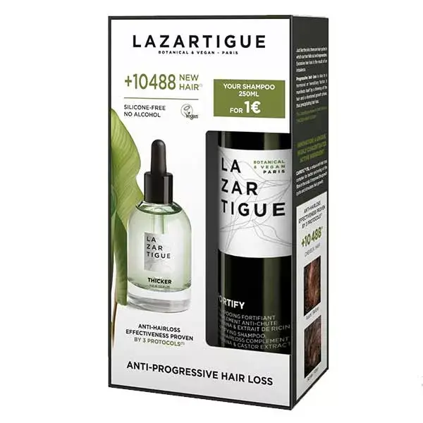 Lazartigue Progressive Anti-Hair Loss Set Serum 50ml and Shampoo 250ml