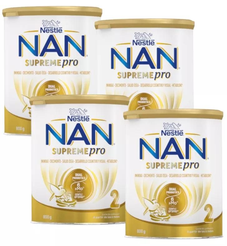 Nestlé Nan Supreme Pro 2 Follow-on Milk 4x800 gr