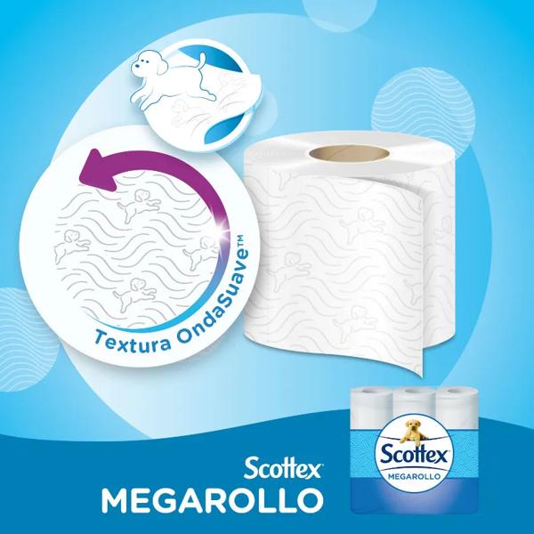 Scottex Megaroll Toiletpapier 9 stuks