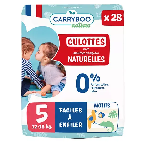 Carryboo Culotte Naturelle T5 12-18kg 28 couches