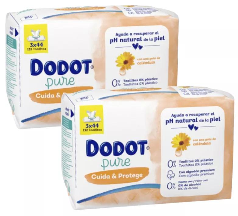 Dodot Pure Care & Protect-doekjes 6x44 stuks