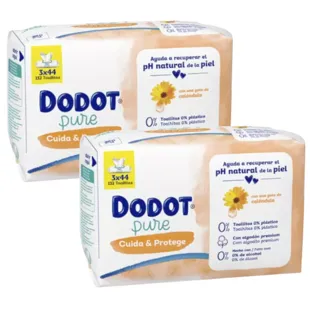 Dodot Pure Care & Protect Lingettes 6x44 unités