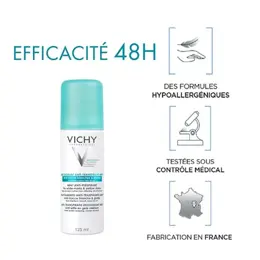 Vichy Déodorant Anti-Transpirant 48h Spray Lot de 2 x 125ml