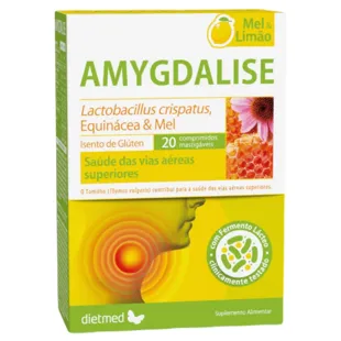 Dietmed Amygdalise Sabor Miel y Limón 20 Comprimidos